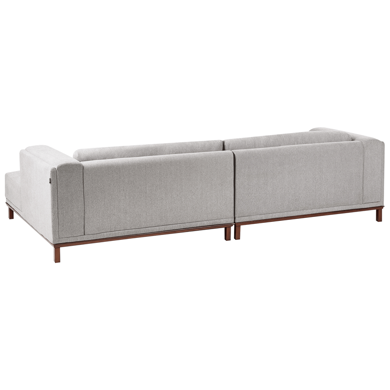 Hjørnesofa 4-seter Veng - Lysebrun, grå - Møbler - Sofaer - Sofaer med sjeselong - 4 seters sofa med divan