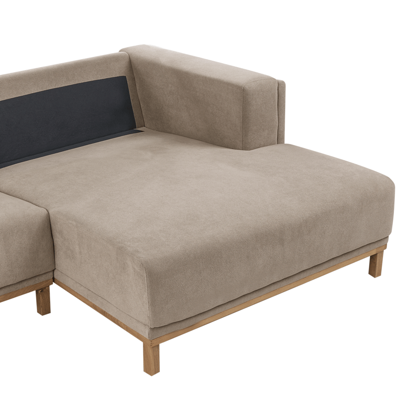 Hjørnesofa 5-seters Veng - Taupe - Møbler - Sofaer - Sofaer med sjeselong