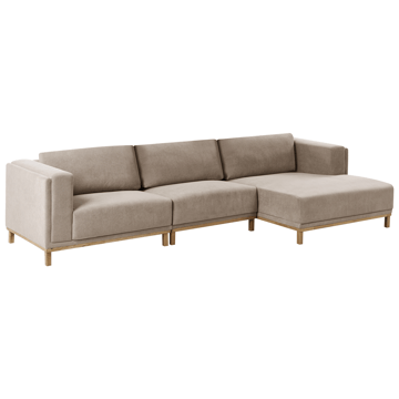 Hjørnesofa 5-seters Veng - Taupe - Møbler - Sofaer - Sofaer med sjeselong