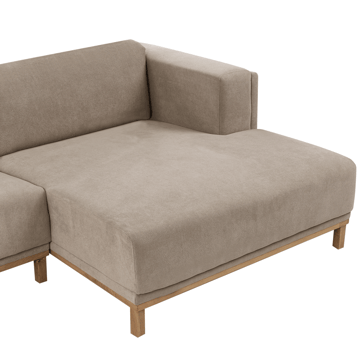 Hjørnesofa 5-seters Veng - Taupe - Møbler - Sofaer - Sofaer med sjeselong