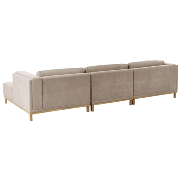 Hjørnesofa 5-seters Veng - Taupe - Møbler - Sofaer - Sofaer med sjeselong