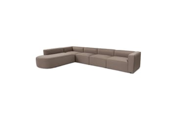 Hjørnesofa Abbas Lys Brun - Lyse brun - Møbler - Sofaer - Hjørnesofaer