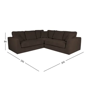 Hjørnesofa Alvtor - mørk grå - Møbler - Sofaer - Hjørnesofaer