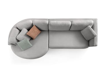 Hjørnesofa Atelier Del Sofa Venezia Venstre (310 x 75 x 105 cm) Grå - Grå - Møbler - Sofaer - Hjørnesofaer