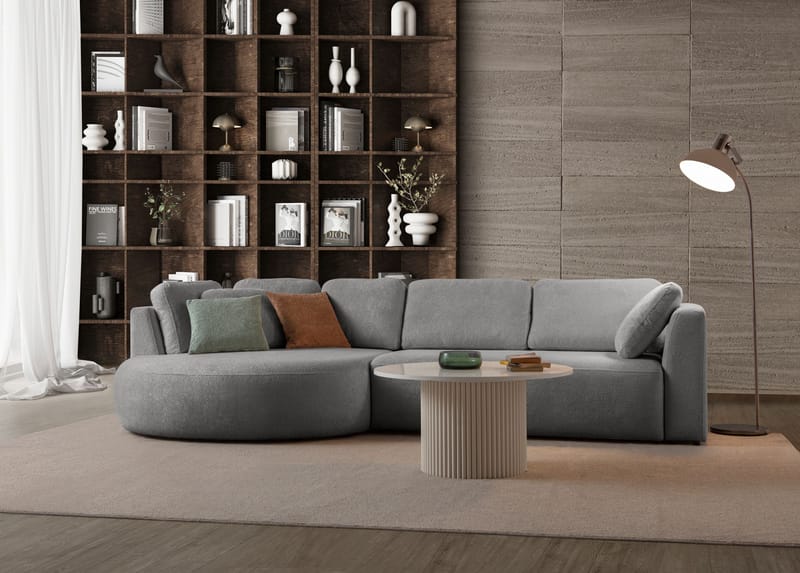 Hjørnesofa Atelier Del Sofa Venezia Venstre (310 x 75 x 105 cm) Grå - Grå - Møbler - Sofaer - Hjørnesofaer