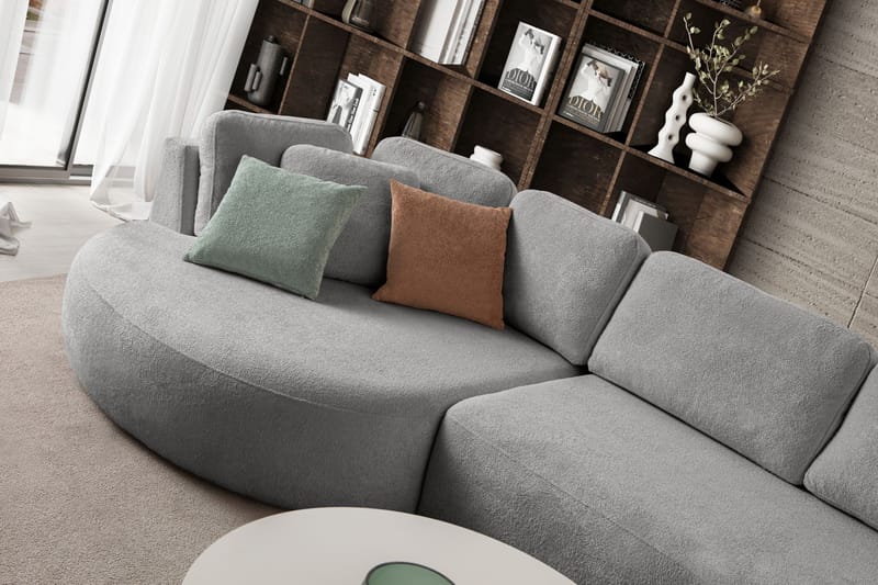Hjørnesofa Atelier Del Sofa Venezia Venstre (310 x 75 x 105 cm) Grå - Grå - Møbler - Sofaer - Hjørnesofaer