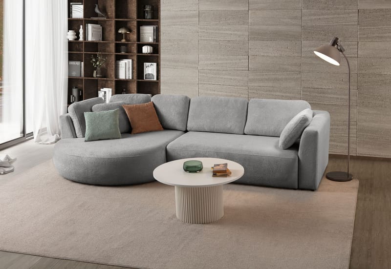 Hjørnesofa Atelier Del Sofa Venezia Venstre (310 x 75 x 105 cm) Grå - Grå - Møbler - Sofaer - Hjørnesofaer