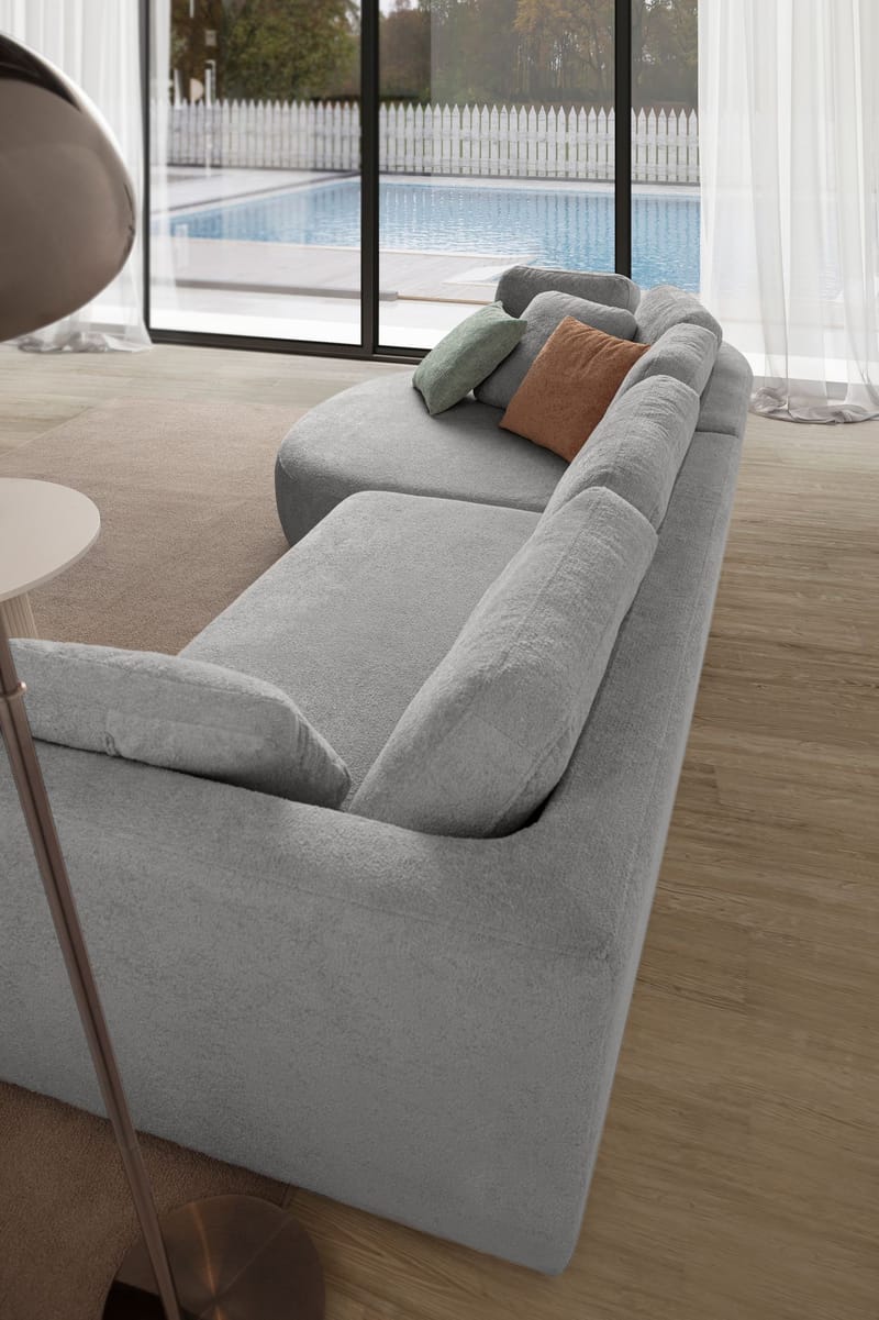Hjørnesofa Atelier Del Sofa Venezia Venstre (310 x 75 x 105 cm) Grå - Grå - Møbler - Sofaer - Hjørnesofaer