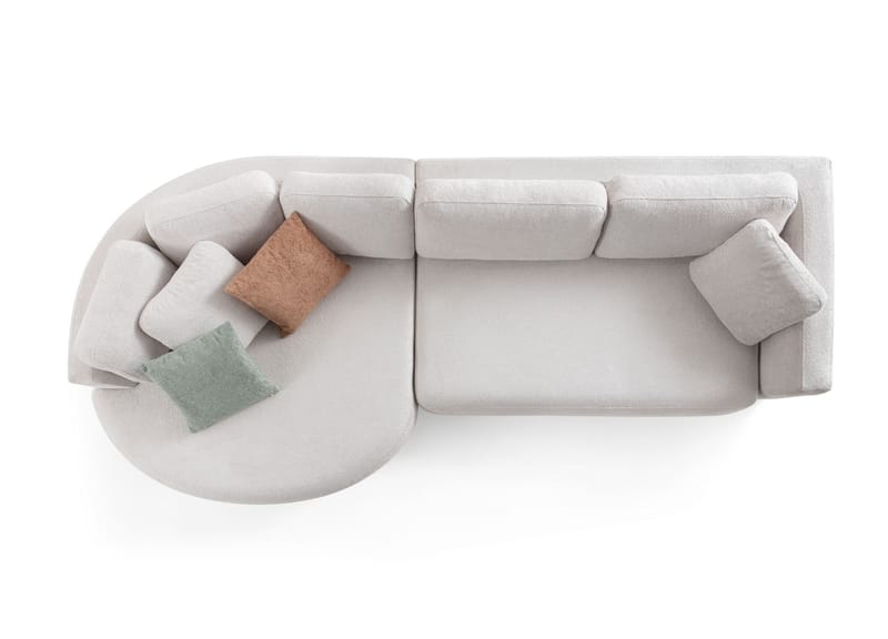 Hjørnesofa Atelier Del Sofa Venezia Venstre (310 x 75 x 105 cm) Hvit - Hvit - Møbler - Sofaer - Hjørnesofaer