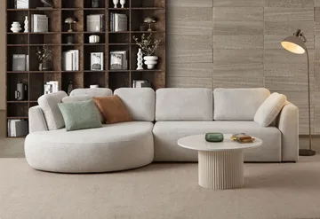 Hjørnesofa Atelier Del Sofa Venezia Venstre (310 x 75 x 105 cm) Hvit - Hvit - Møbler - Sofaer - Hjørnesofaer