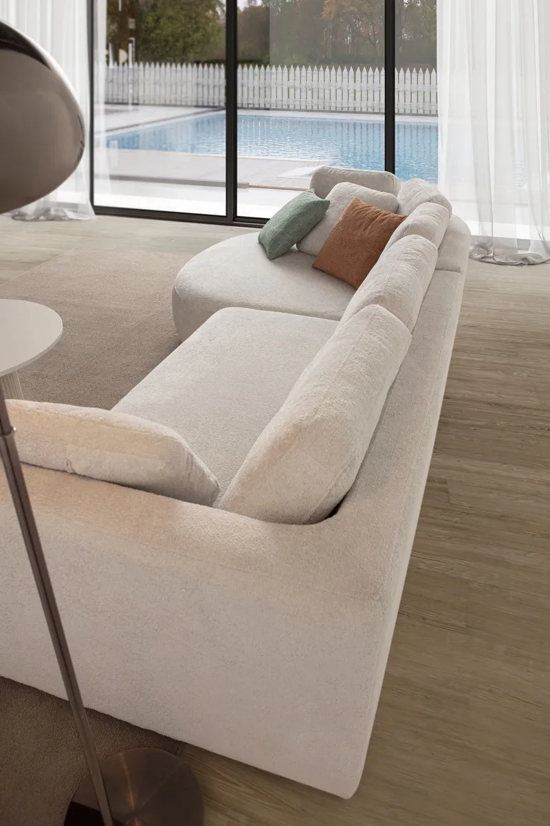 Hjørnesofa Atelier Del Sofa Venezia Venstre (310 x 75 x 105 cm) Hvit - Hvit - Møbler - Sofaer - Hjørnesofaer