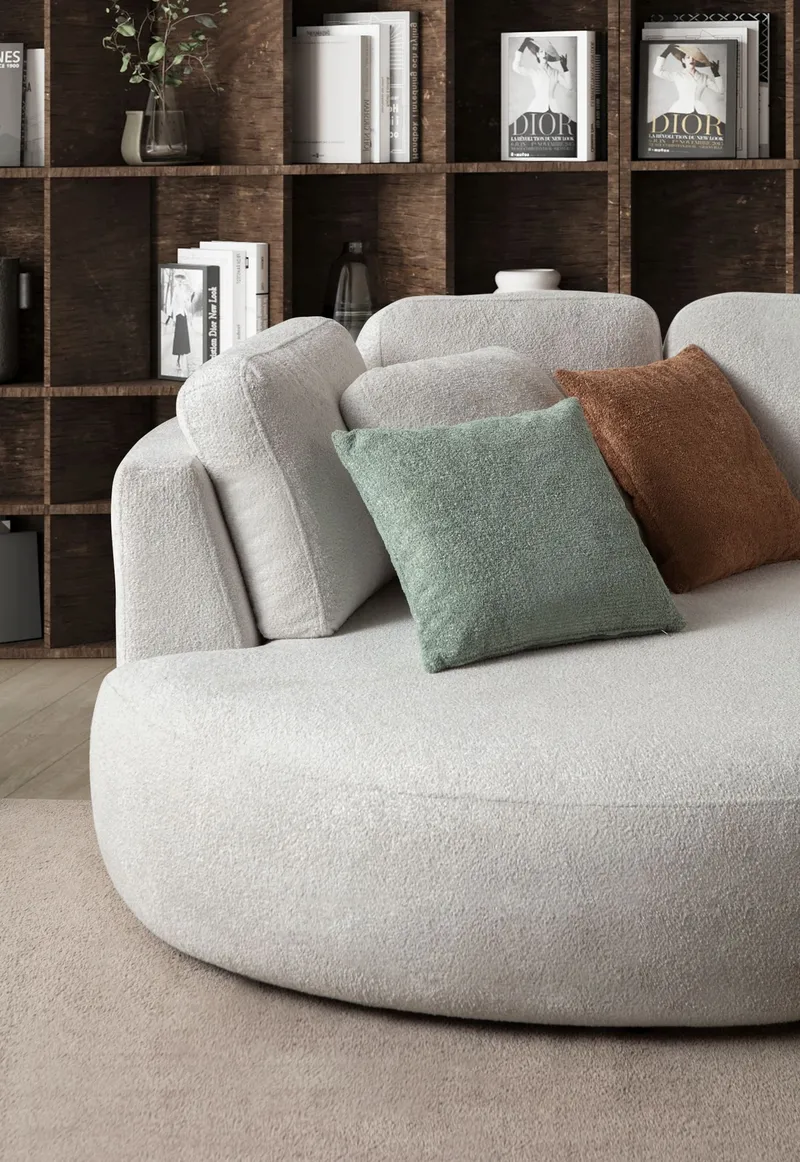 Hjørnesofa Atelier Del Sofa Venezia Venstre (310 x 75 x 105 cm) Hvit - Hvit - Møbler - Sofaer - Hjørnesofaer