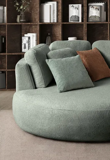 Hjørnesofa Atelier Del Sofa Venezia Venstre (310 x 75 x 105 cm) Liquid Green - Liquid Green - Møbler - Sofaer - Hjørnesofaer