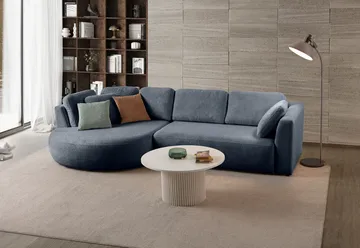 Hjørnesofa Atelier Del Sofa Venezia Venstre (310 x 75 x 105 cm) Marineblå - Marineblå - Møbler - Sofaer - Hjørnesofaer