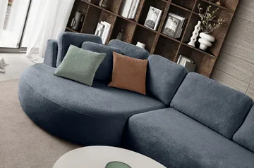 Hjørnesofa Atelier Del Sofa Venezia Venstre (310 x 75 x 105 cm) Marineblå - Marineblå - Møbler - Sofaer - Hjørnesofaer