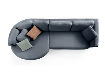 Hjørnesofa Atelier Del Sofa Venezia Venstre (310 x 75 x 105 cm) Marineblå - Marineblå - Møbler - Sofaer - Hjørnesofaer