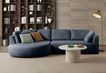 Hjørnesofa Atelier Del Sofa Venezia Venstre (310 x 75 x 105 cm) Marineblå - Marineblå - Møbler - Sofaer - Hjørnesofaer