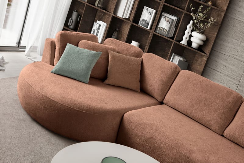 Hjørnesofa Atelier Del Sofa Venezia Venstre (310 x 75 x 105 cm) Mink - Mink - Møbler - Sofaer - Hjørnesofaer