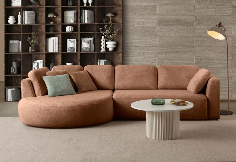 Hjørnesofa Atelier Del Sofa Venezia Venstre (310 x 75 x 105 cm) Mink - Mink - Møbler - Sofaer - Hjørnesofaer
