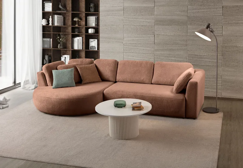 Hjørnesofa Atelier Del Sofa Venezia Venstre (310 x 75 x 105 cm) Mink - Mink - Møbler - Sofaer - Hjørnesofaer