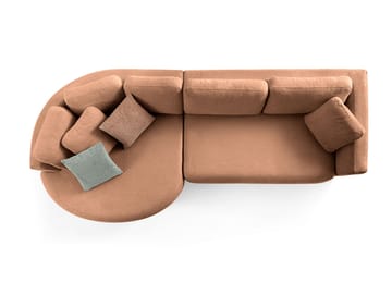 Hjørnesofa Atelier Del Sofa Venezia Venstre (310 x 75 x 105 cm) Mink - Mink - Møbler - Sofaer - Hjørnesofaer