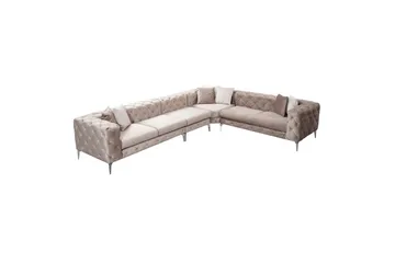 Hjørnesofa Beachport Beige - Beige - Møbler - Sofaer - Hjørnesofaer