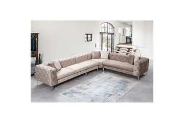 Hjørnesofa Beachport Beige - Beige - Møbler - Sofaer - Hjørnesofaer