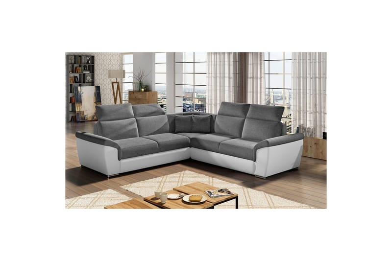 Hjørnesofa Eltap Federico 266x102x266 cm, Sawana 05, Soft 17, Mørkegrå, Universell