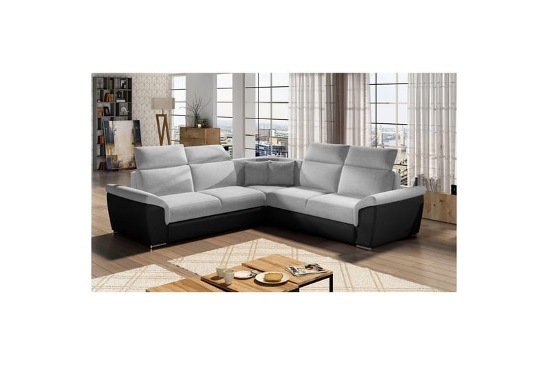 Hjørnesofa Eltap Federico 266x102x266 cm, Sawana 21, Soft 11, Grå, Universell
