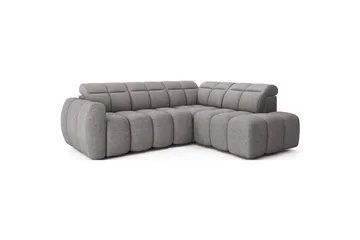 Hjørnesofa Eltap Flconn 258x208x107 cm - Sola 04, Grå, Høyre - Møbler - Sofaer - Fløyelssofaer