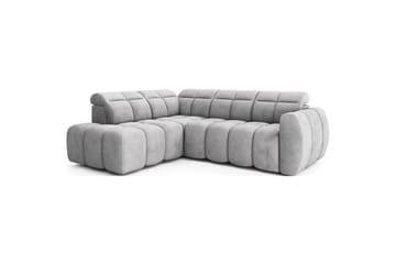 Hjørnesofa Eltap Flconn 258x208x107 cm - Sola 04, Grå, Venstre - Møbler - Sofaer - Fløyelssofaer