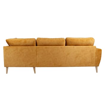 Hjørnesofa Ivarby Gul Høyre - gul - Møbler - Sofaer - Fløyelssofaer