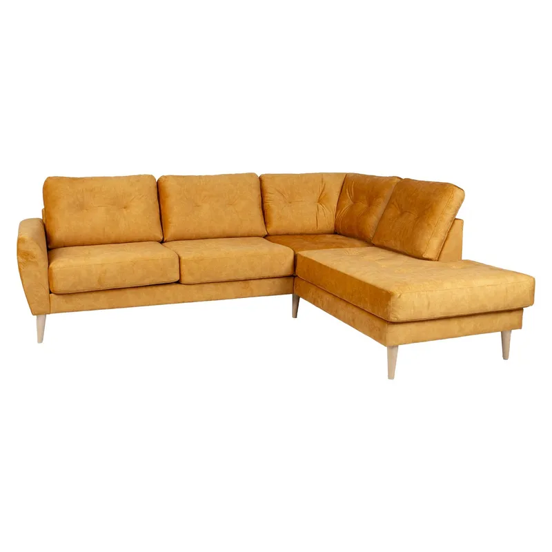 Hjørnesofa Ivarby Gul Høyre, gul