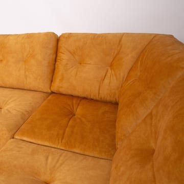 Hjørnesofa Ivarby Gul Høyre - gul - Møbler - Sofaer - Fløyelssofaer