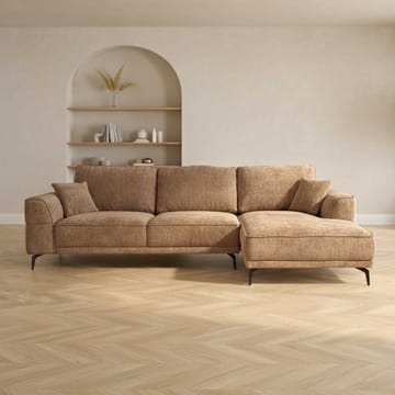 Hjørnesofa Monar Høyre - beige - Møbler - Sofaer - Fløyelssofaer