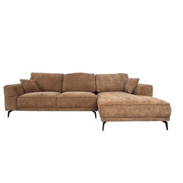 Hjørnesofa Monar Høyre - beige - Møbler - Sofaer - Fløyelssofaer