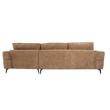Hjørnesofa Monar Høyre - beige - Møbler - Sofaer - Fløyelssofaer