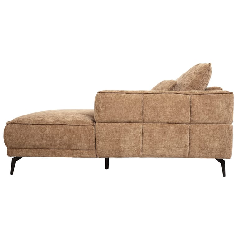 Hjørnesofa Monar Høyre - beige - Møbler - Sofaer - Fløyelssofaer