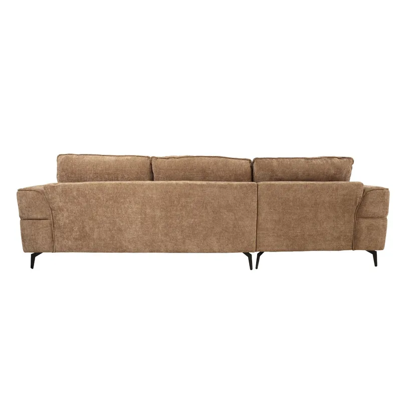 Hjørnesofa Monar Venstre - beige - Møbler - Sofaer - Fløyelssofaer