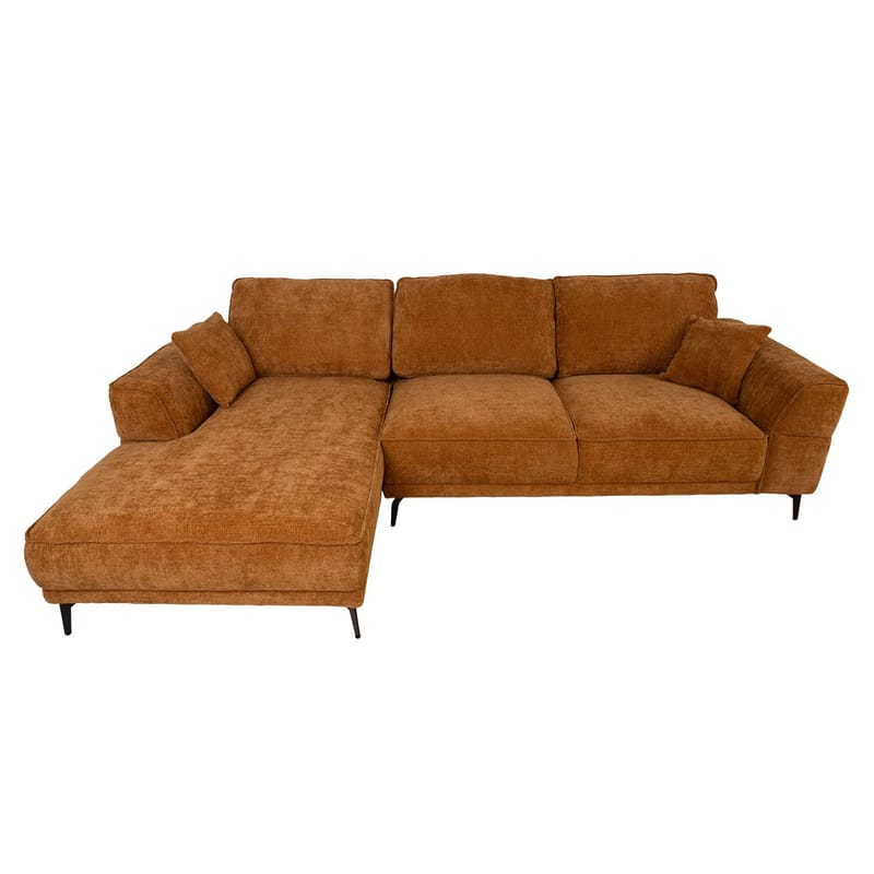 Hjørnesofa Monar Venstre - brun - Møbler - Sofaer - Fløyelssofaer