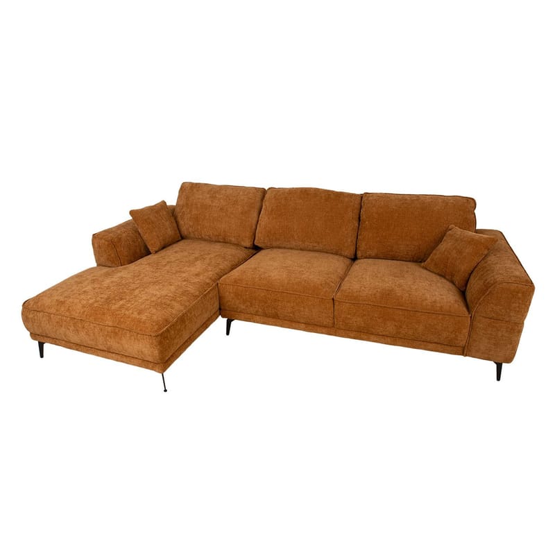 Hjørnesofa Monar Venstre - brun - Møbler - Sofaer - Fløyelssofaer
