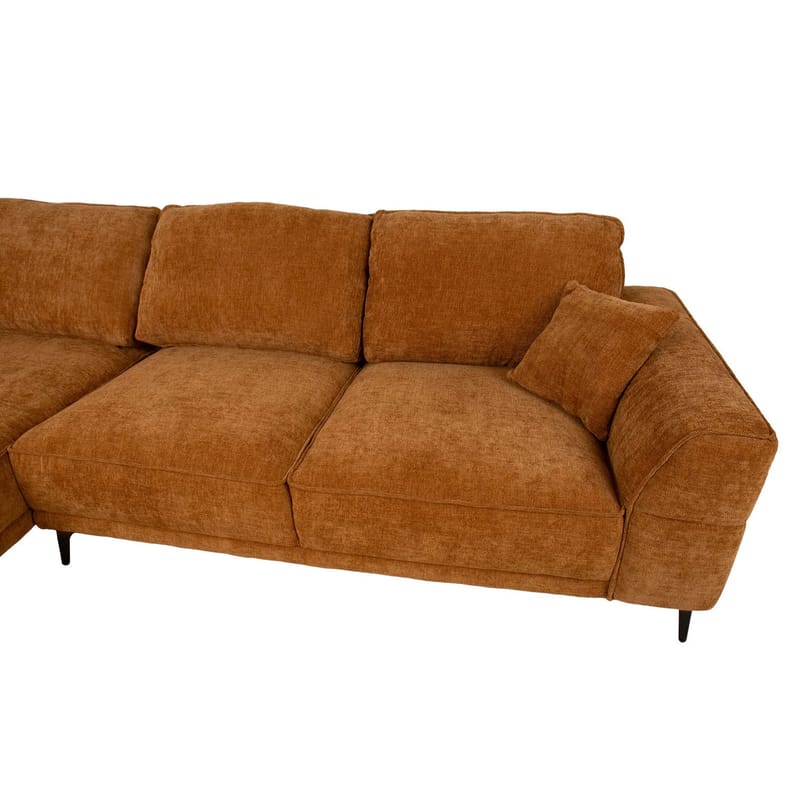 Hjørnesofa Monar Venstre - brun - Møbler - Sofaer - Fløyelssofaer