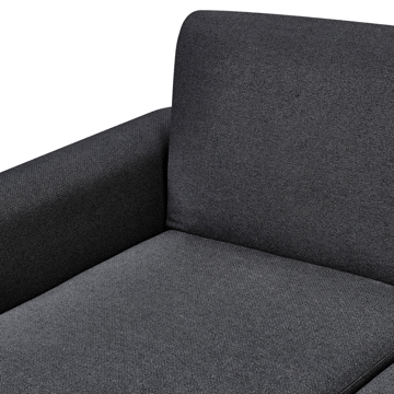Hjørnesofa Ollsta høyrevendt - Svart - Møbler - Sofaer - Sovesofaer - Langsgående sovesofa