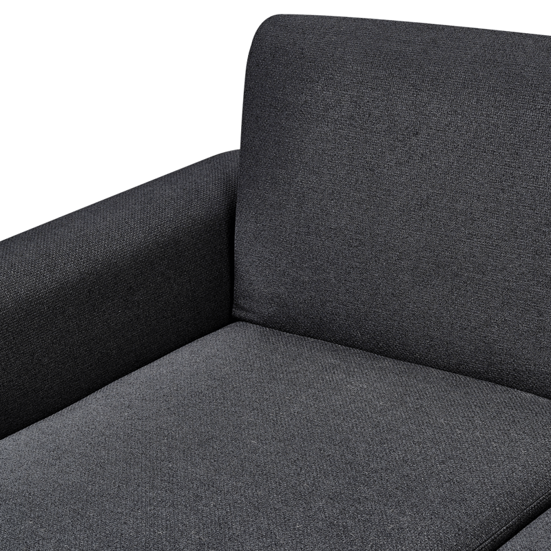 Hjørnesofa Ollsta høyrevendt - Svart - Møbler - Sofaer - Sovesofaer - Langsgående sovesofa