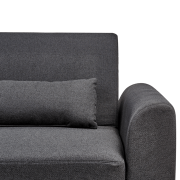 Hjørnesofa Ollsta høyrevendt - Svart - Møbler - Sofaer - Sovesofaer - Langsgående sovesofa
