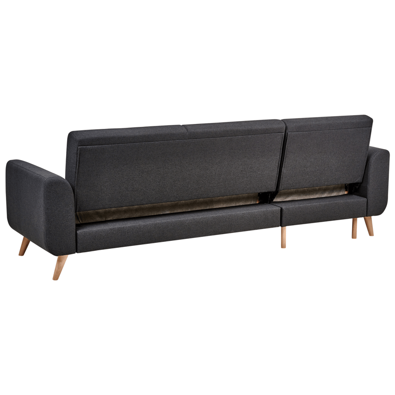 Hjørnesofa Ollsta høyrevendt - Svart - Møbler - Sofaer - Sovesofaer - Langsgående sovesofa