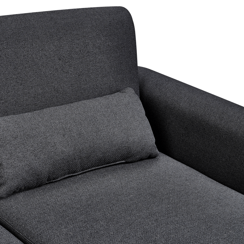 Hjørnesofa Ollsta venstrevendt - Svart - Møbler - Sofaer - Sovesofaer - Langsgående sovesofa