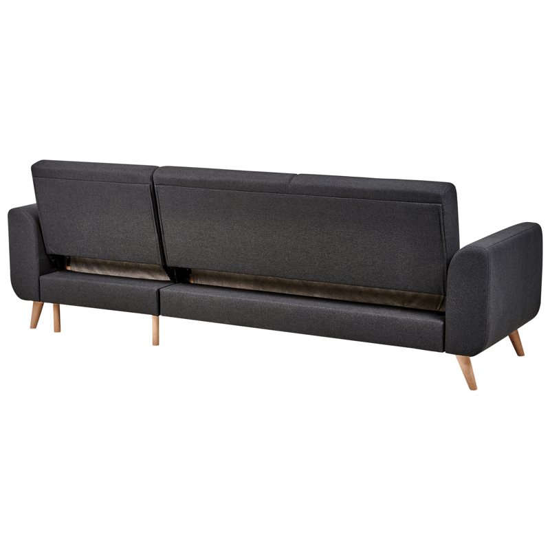 Hjørnesofa Ollsta venstrevendt - Svart - Møbler - Sofaer - Sovesofaer - Langsgående sovesofa