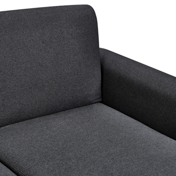 Hjørnesofa Ollsta venstrevendt - Svart - Møbler - Sofaer - Sovesofaer - Langsgående sovesofa