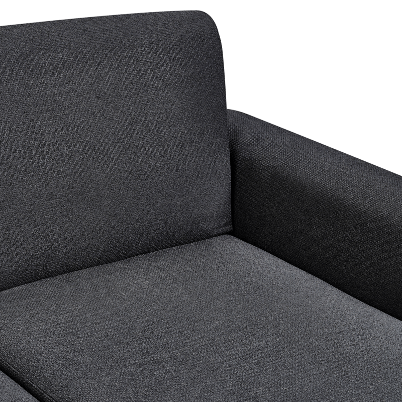 Hjørnesofa Ollsta venstrevendt - Svart - Møbler - Sofaer - Sovesofaer - Langsgående sovesofa